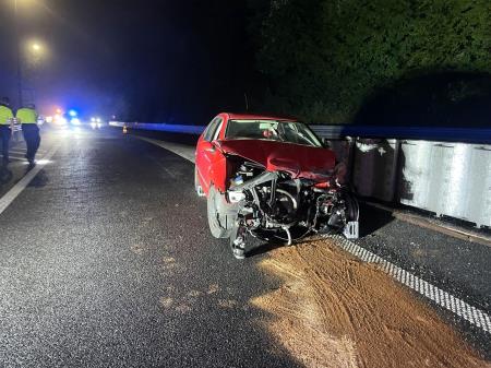 Prometna nesreča pri avtocestnem izvozu Višnja Gora, 29.7.2024